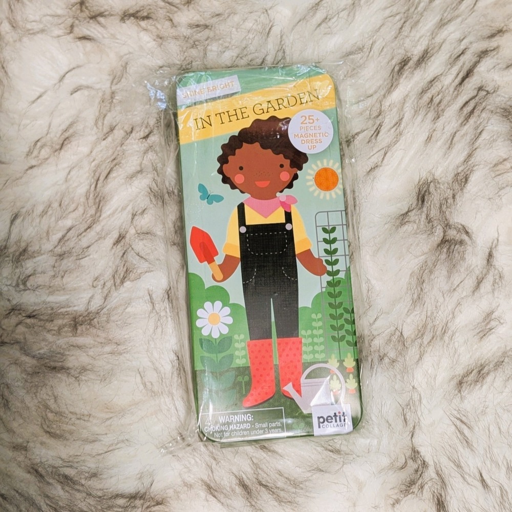 Petit Collage Shine Bright In The Garden Portable Magnetic Dress-Up Set